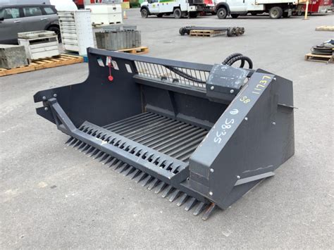 skid steer rock bucket for sale near me|used skid steer attachments sale.